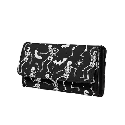 HOTNovelty Jeans Print Womens Wallets Leather Clutch, Vintage Denim Block Patch Design Long Wallet for Women Blue Credit Card Holder with Coin Purse ID Window