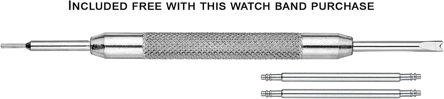 HOTAlpine Sporty Nylon Watch Band | Waterproof Velcro Quick Release Watch Bands |Lightweight & Adjustable Watch Straps for Men |Replacement Watch Band Compatible with Regular & Smart Watches