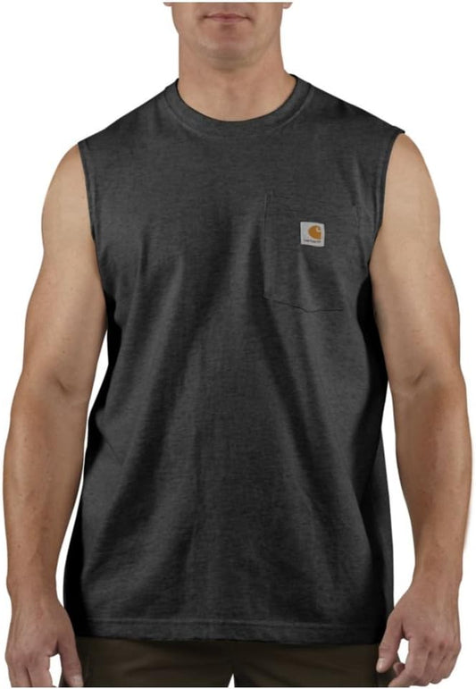 HOTCarhartt Men's Dearborn Relaxed Sleeveless T-Shirt