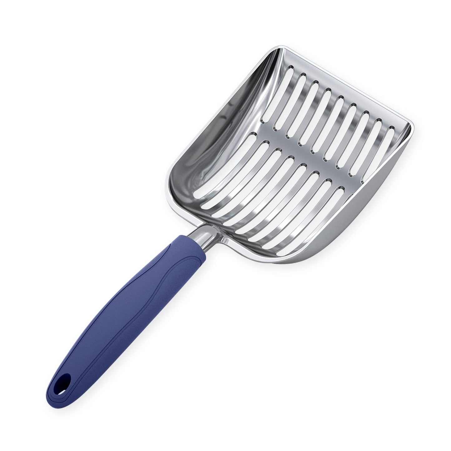 HOTWePet Cat Litter Scoop, Aluminum Alloy Sifter, Kitty Metal Scooper, Deep Shovel, Long Handle, Poop Sifting, Kitten Pooper Lifter, Durable, Heavy Duty, for Litter Box