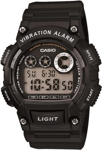 HOTCasio W735H Series | Men’s Digital Watch | 1/100 SEC Stopwatch | Countdown Timer | Super Illuminator LED Light | 100 M Water Resistance | Daily Alarm | Auto Calendar | Dual Time | 10 Yr Battery
