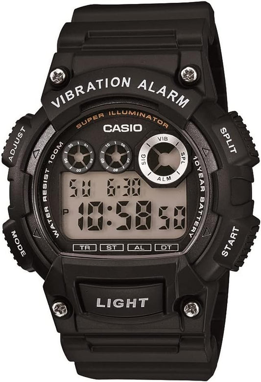 HOTCasio W735H Series | Men’s Digital Watch | 1/100 SEC Stopwatch | Countdown Timer | Super Illuminator LED Light | 100 M Water Resistance | Daily Alarm | Auto Calendar | Dual Time | 10 Yr Battery