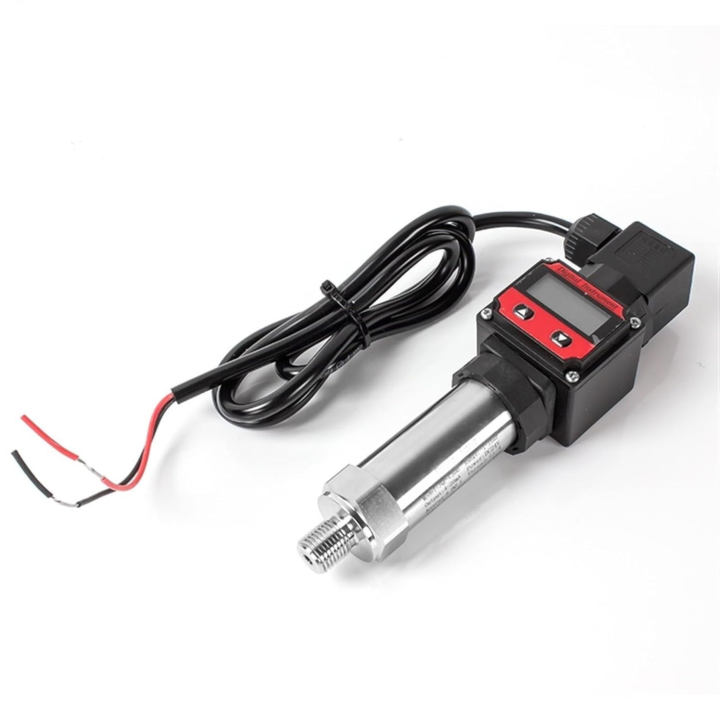 HOTLCD Display Pressure Sensor 100bar 200bar Oil Pressure Transducer G1/4 Pressure Transmitter 4-20ma 24V for Oil Water Gas Tank(0-5V Output,0-600bar)