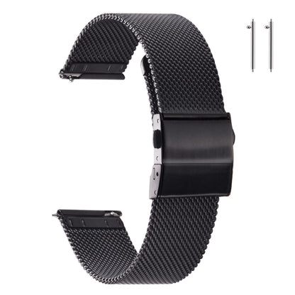 HOTEACHE Stainless Steel Mesh Watch Band for Men Women, Quick Release Mesh Watch Straps 12mm 14mm 16mm 18mm 20mm 22mm