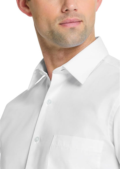 HOTVan Heusen Mens Dress Shirt Regular Fit Poplin Solid