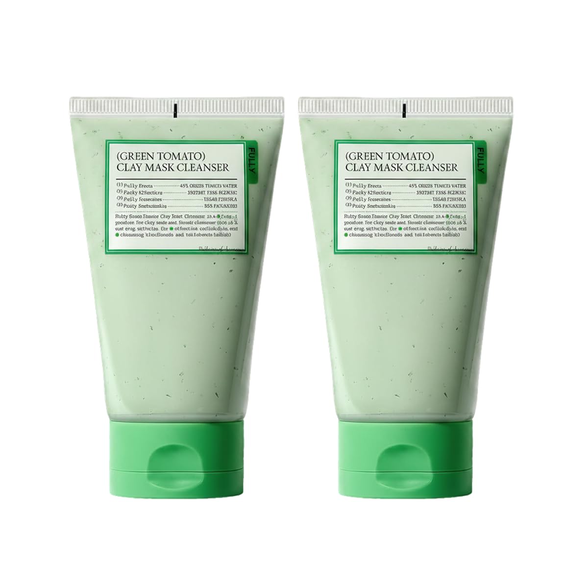 HOTFULLY Green Tomato Pore Cleanser, Cardi B’s Clay Mask Cleanser for Deep Pore Cleanse & Pore Minimizer, Blackhead & Sebum Control, Gentle Face Wash for Women, Korean Skincare