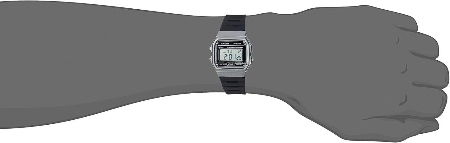 HOTCasio F91W Series | Digital Watch | Water Resistant | LED Light | 1/100 SEC Stopwatch | Regular Time Keeping (HR, Min, SEC, PM, Date, Day) | Daily Alarm | Lightweight | 7 Year Battery