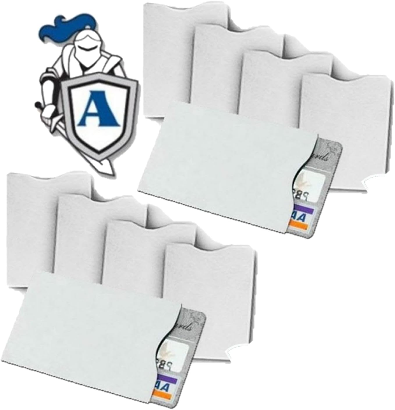 HOT10x RFID Blocking Credit Card"DuPont TYVEK" Sleeves for wallet or purse. Protect your debit cards, credit cards and IDs from identity theft skiming. | Blocks unauthorized RFID scans. Slim, waterproof, tearproof. 100% Made in USA.