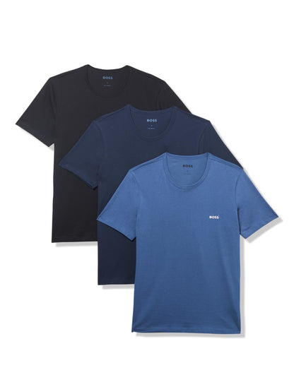 HOTBOSS Men's Logo Embroidered Cotton Tee 3 Pack