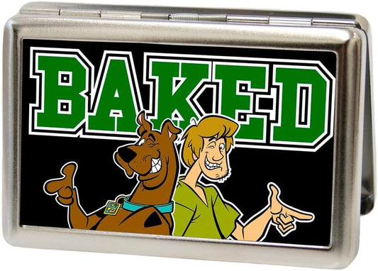 HOTBuckle-Down unisex adult Buckle-down Business Card Holder - Scooby Doo Wallet, Scooby Doo10, 4.0 x 2.9 US | Durable Slim Metal Pocket Case for Credit Cards & ID, Buckle-Down Nostalgic Pop Culture Accessory, Scooby Doo10, 4.0 x 2.9