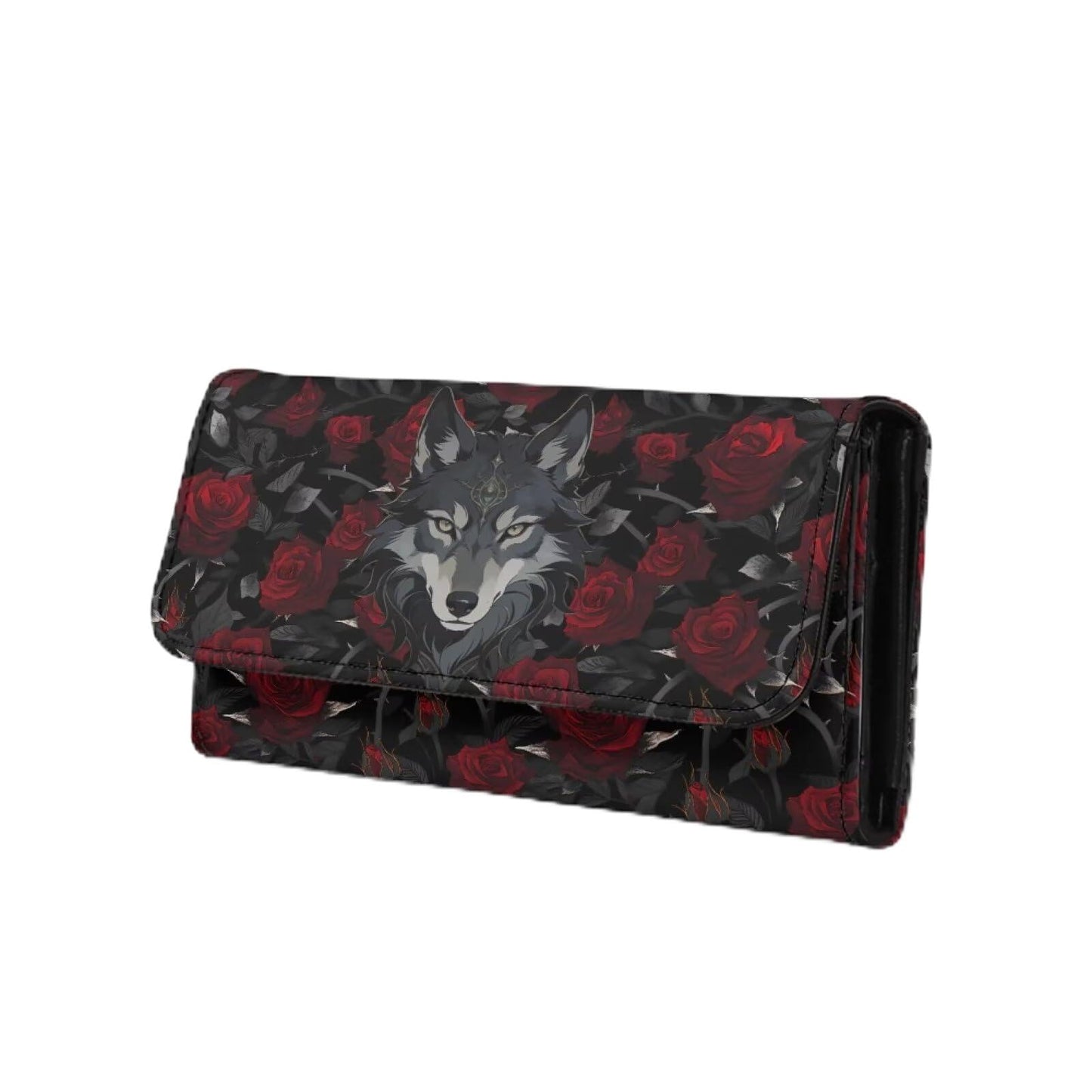 HOTNovelty Jeans Print Womens Wallets Leather Clutch, Vintage Denim Block Patch Design Long Wallet for Women Blue Credit Card Holder with Coin Purse ID Window