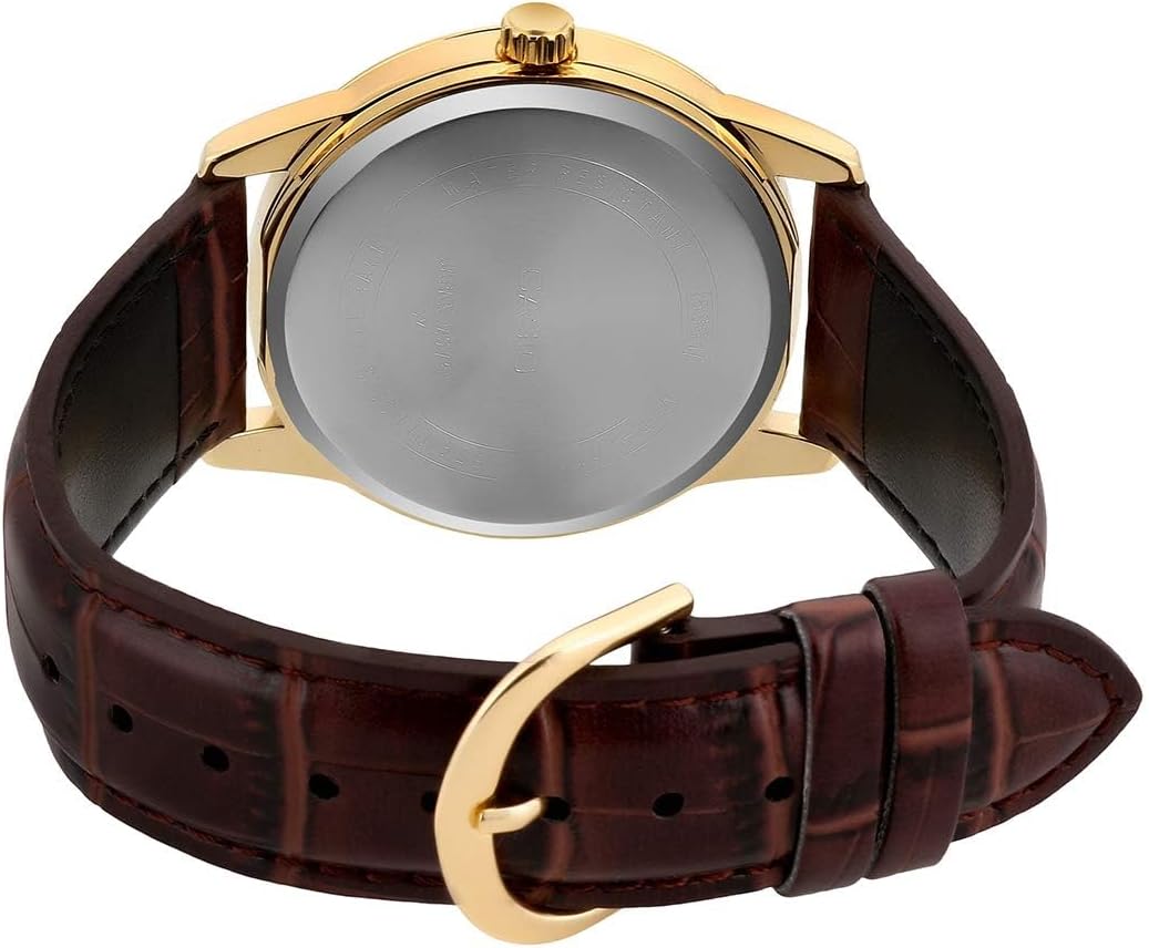 HOTCasio Men's Mtp-v001gl-9b Quartz Watch with Genuine Leather