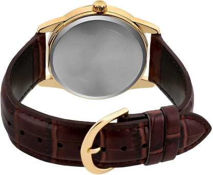 HOTCasio Men's Mtp-v001gl-9b Quartz Watch with Genuine Leather
