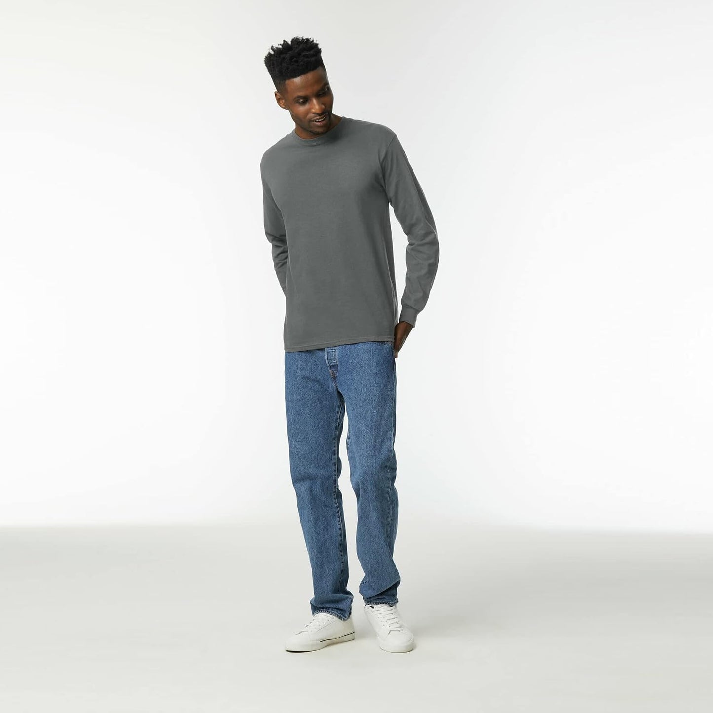 HOTGildan Adult Ultra Cotton Long Sleeve T-Shirt, Style G2400, Multipack