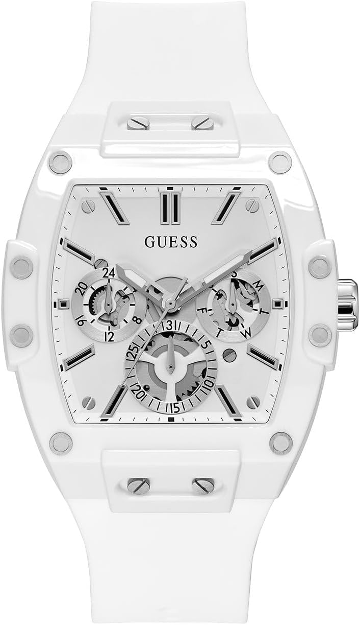 HOTGuess Men's GW0G Series| Analog Trend Watch| Polycarbonate Case| Silicone Bracelet | 50M Water Resistance