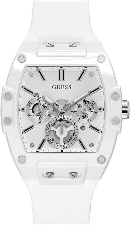 HOTGuess Men's GW0G Series| Analog Trend Watch| Polycarbonate Case| Silicone Bracelet | 50M Water Resistance