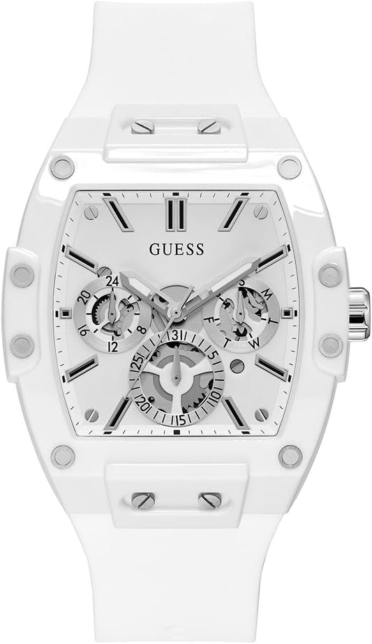 HOTGuess Men's GW0G Series| Analog Trend Watch| Polycarbonate Case| Silicone Bracelet | 50M Water Resistance