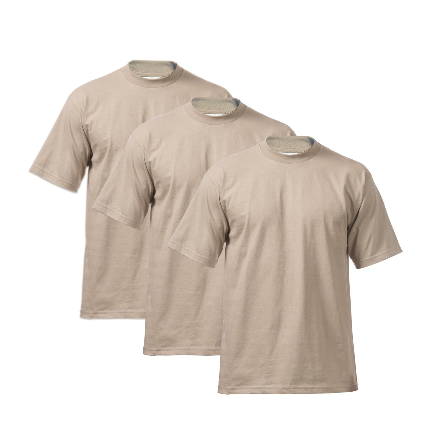 HOTPro Club Men's 3-Pack Heavyweight Cotton Short Sleeve Crew Neck T-Shirt
