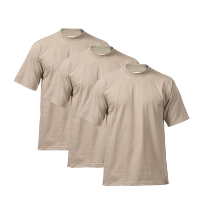 HOTPro Club Men's 3-Pack Heavyweight Cotton Short Sleeve Crew Neck T-Shirt