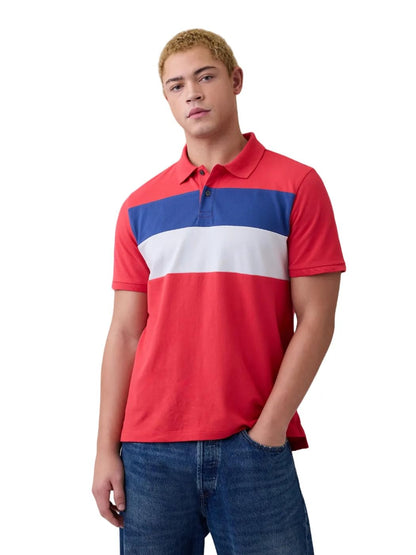 HOTGap Men's Stretch Pique Polo Shirt
