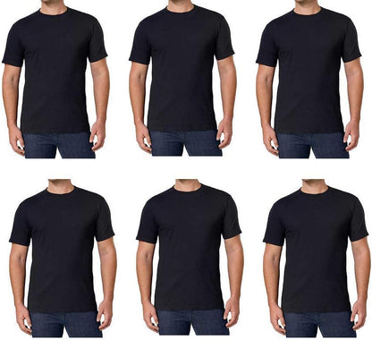 HOTKirkland Signature Men's Crew Neck Tee 100% Combed Heavyweight Cotton T-Shirts (Pack of 6)