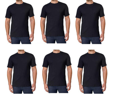 HOTKirkland Signature Men's Crew Neck Tee 100% Combed Heavyweight Cotton T-Shirts (Pack of 6)