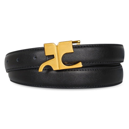 HOTAurolran Women's Leather Belt with Buckle - Ideal for Dresses, Jeans, and Coats