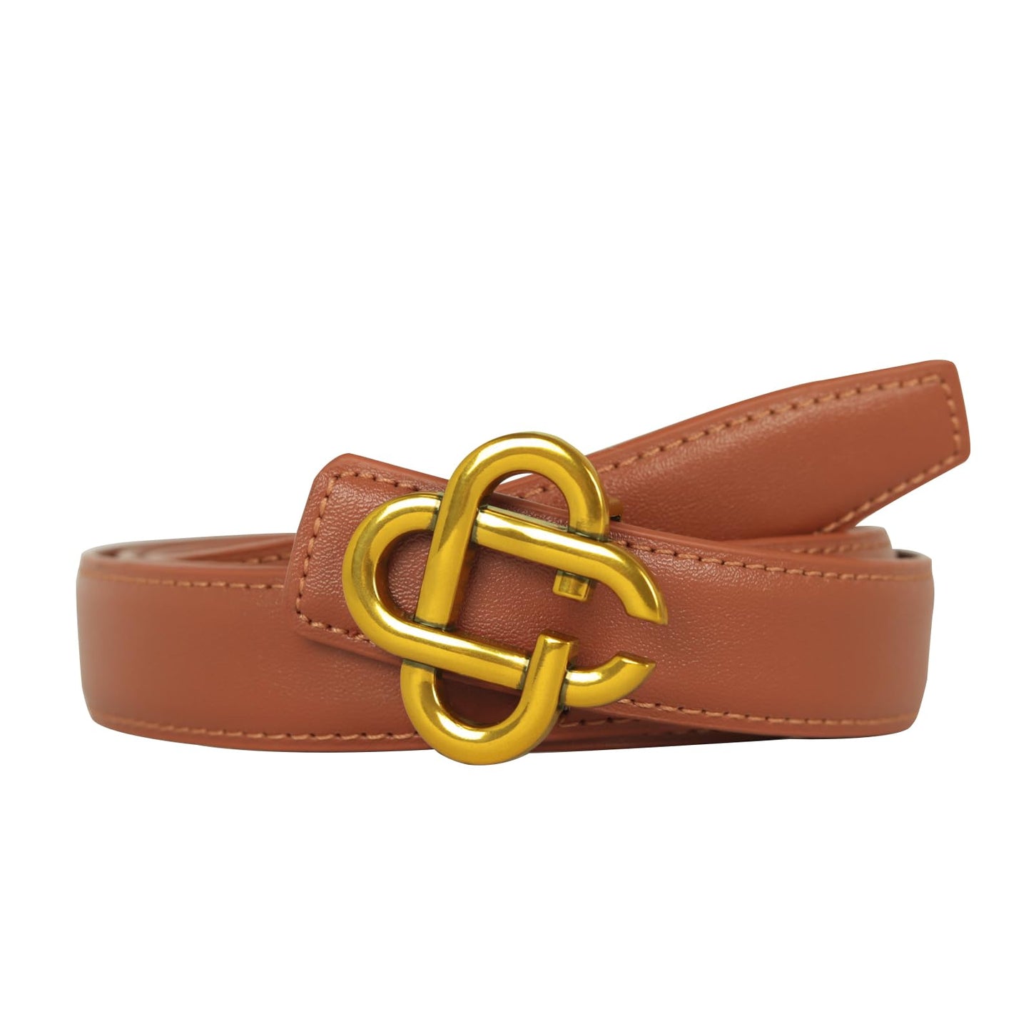 HOTAurolran Women's Leather Belt with Buckle - Ideal for Dresses, Jeans, and Coats
