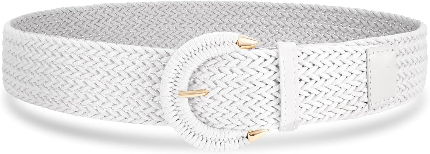 HOTBraided Belt for Women Dress Summer Ladies Woven Wide Boho Belt for Jeans