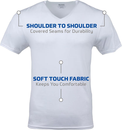 HOTGildan Men's V-Neck T-Shirts, Multipack, Style G1103
