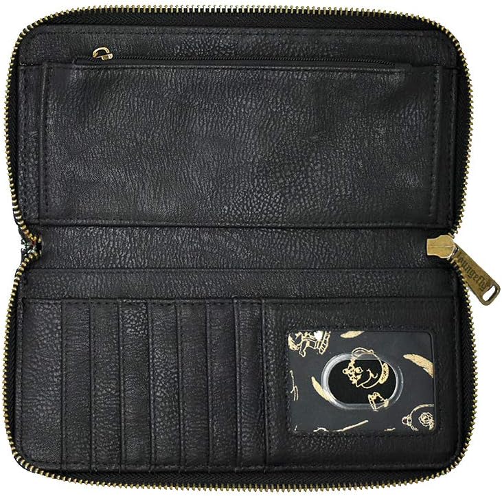 HOTLoungefly Disney Beauty And The Beast Flowers And Friends Zip Around Wallet