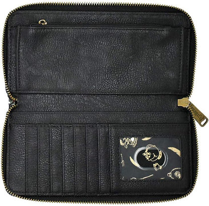 HOTLoungefly Disney Beauty And The Beast Flowers And Friends Zip Around Wallet