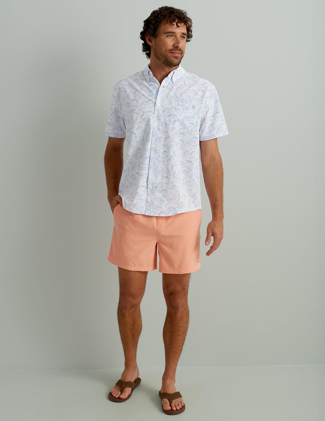 HOTHUK Mens Kona Short Sleeve Shirt | Performance Button Down