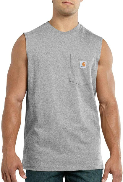 HOTCarhartt Men's Dearborn Relaxed Sleeveless T-Shirt