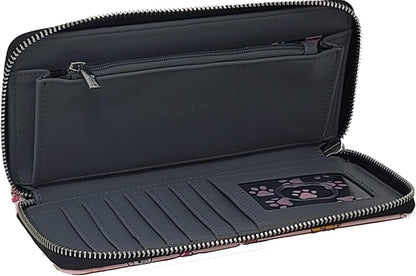 HOTLoungefly Disney Cats Wallet Zip Around Clutch Faux Leather