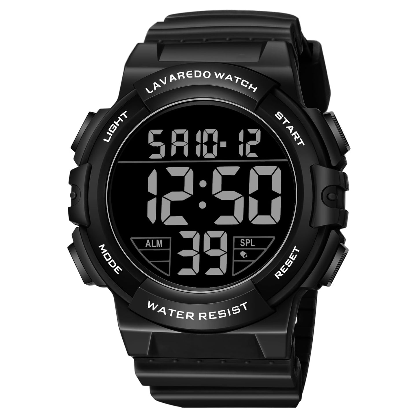 HOTMens Digital Watch, Sport Military Watches for Men Waterproof LED Screen Large Face Tactical Watch with Backlight Alarm Stopwatch Wrist Watch