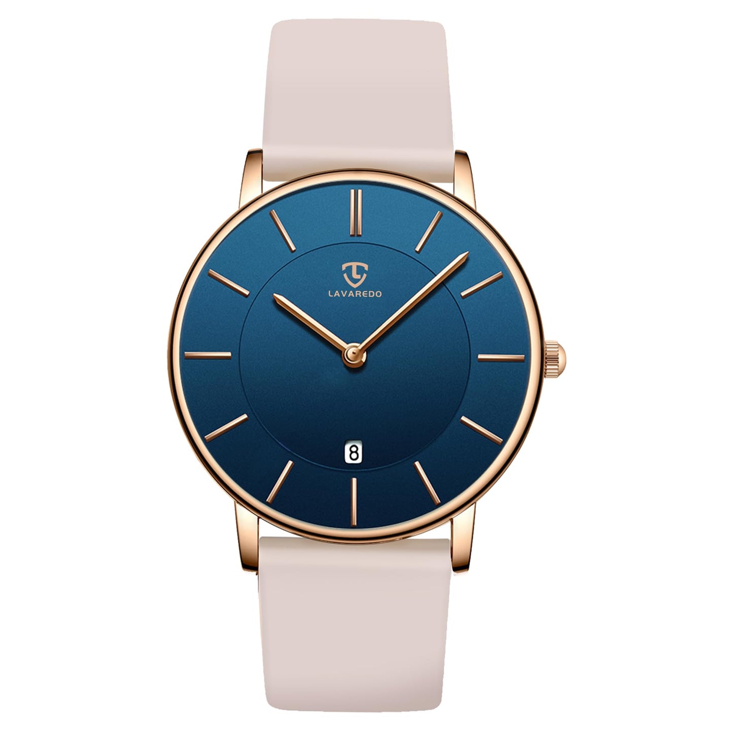 HOTBEN NEVIS Watch, Mens Watch, Minimalist Fashion Simple Wrist Watch Analog Date with Leather Strap