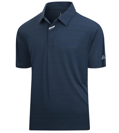 HOTDamipow Premium Golf Shirts for Men Dry Fit Performance Polo Short Sleeve Collared Shirt