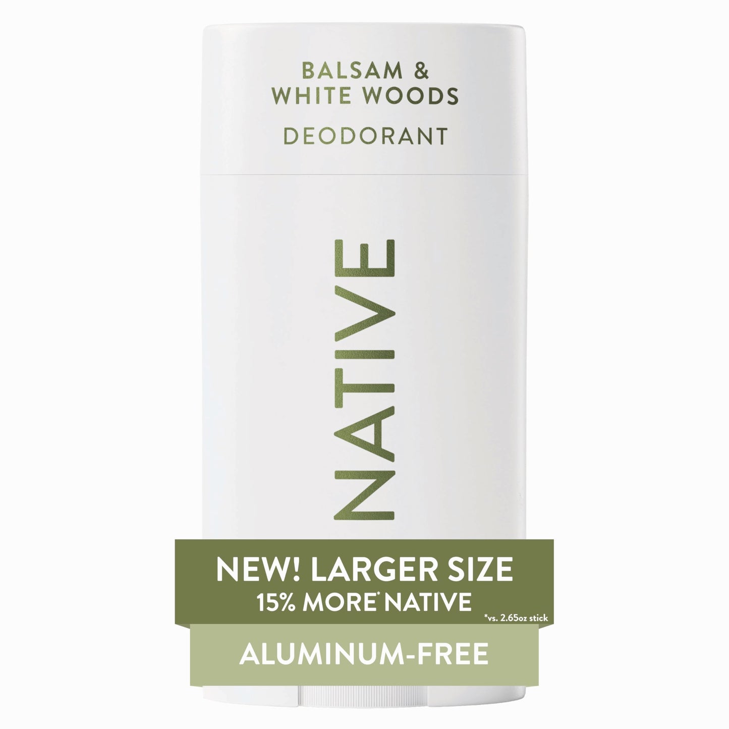 HOTNative Aluminum Free Deodorant, Cashmere & Rain, Large Size Stick, 72 Hour Odor Control, for Women & Men, Contains Naturally Derived Ingredients, 3.1 oz