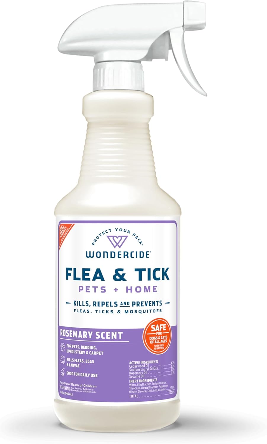 HOTWondercide Rose Flea & Tick Spray for Pets Plus Home with Natural Essential Oils 16 fl. oz.