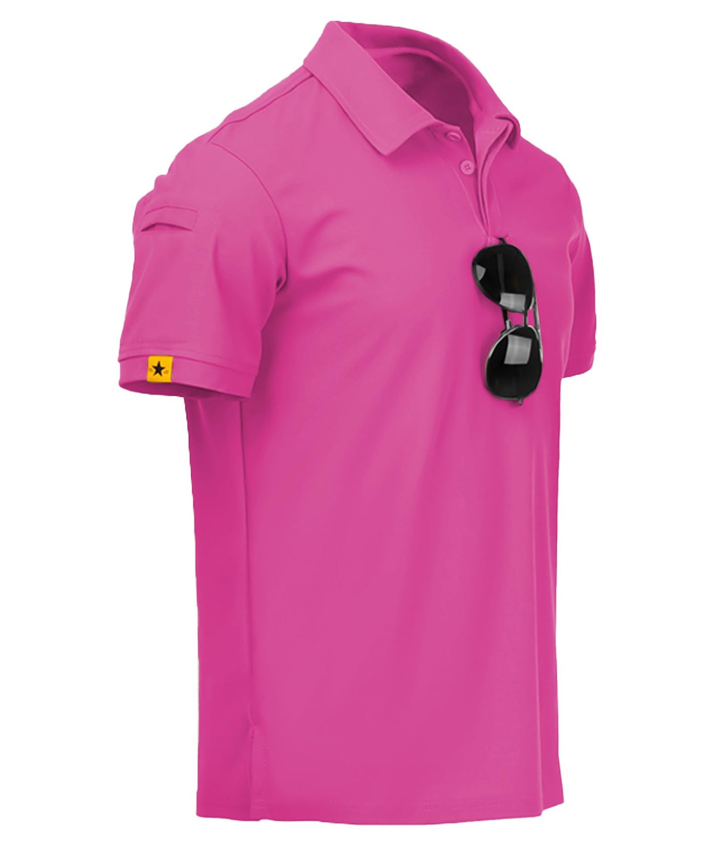HOTV VALANCH Mens Polo Shirts Short Sleeve Moisture Wicking Golf Polo Athletic Collared Shirt Tennis T-Shirt Tops