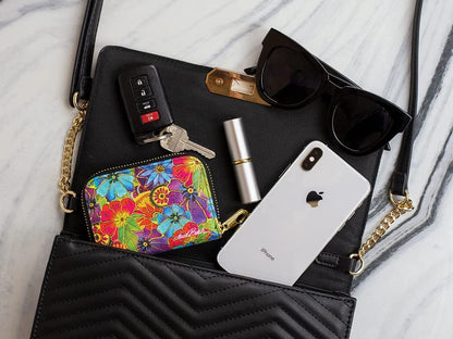 HOTMonarque RFID Secure Armored Zipper Wallet (Henri Matisse Cat)
