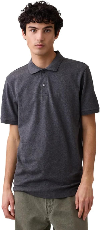 HOTGap Men's Stretch Pique Polo Shirt