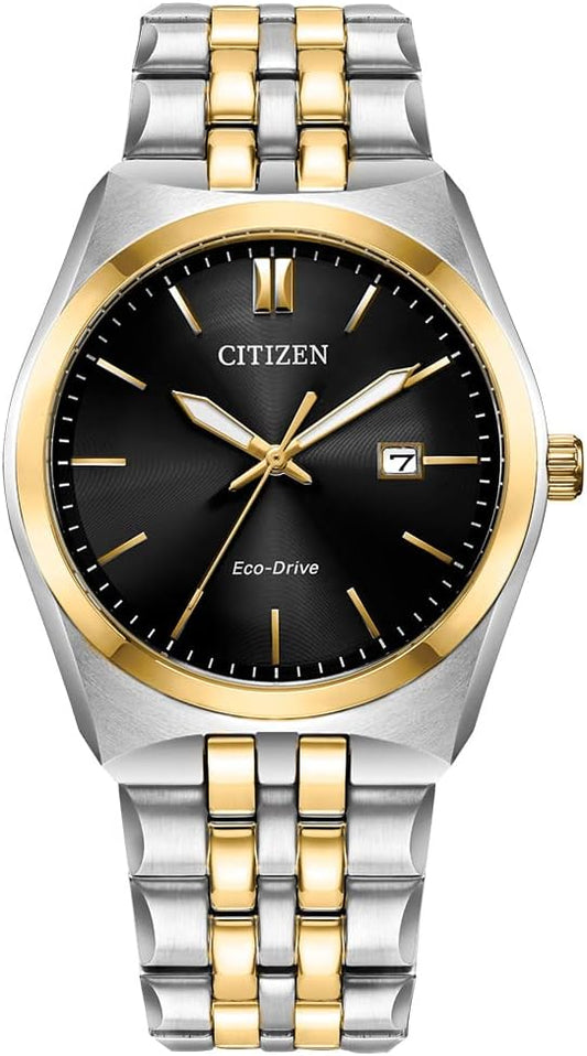 HOTCitizen Men's Classic Corso Eco-Drive Watch, 3-Hand Date, Luminous Hands and Markers