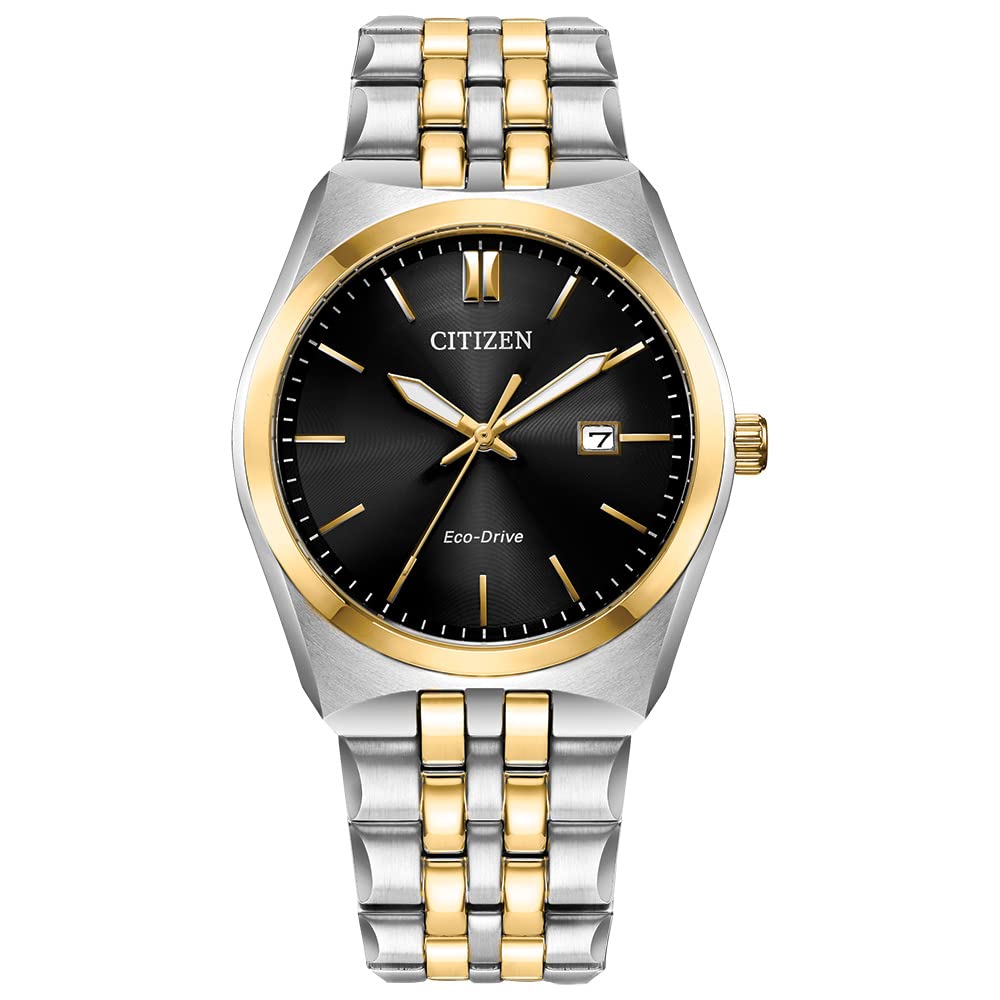 HOTCitizen Men's Classic Corso Eco-Drive Watch, 3-Hand Date, Luminous Hands and Markers