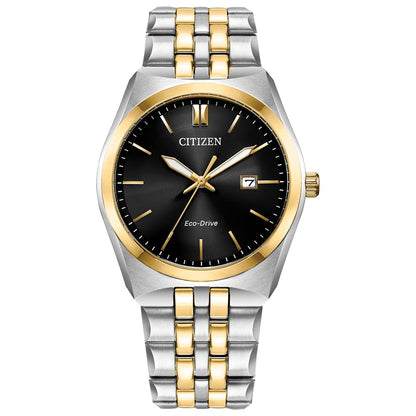 HOTCitizen Men's Classic Corso Eco-Drive Watch, 3-Hand Date, Luminous Hands and Markers