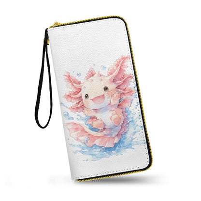 HOTMacaw Bird Lover Print Womens Wallet Leather Zip Around Wallet Tropical Forest Scarlet Macaw Parrot Long PU Leather Card Organizer Clutch with Wristlet