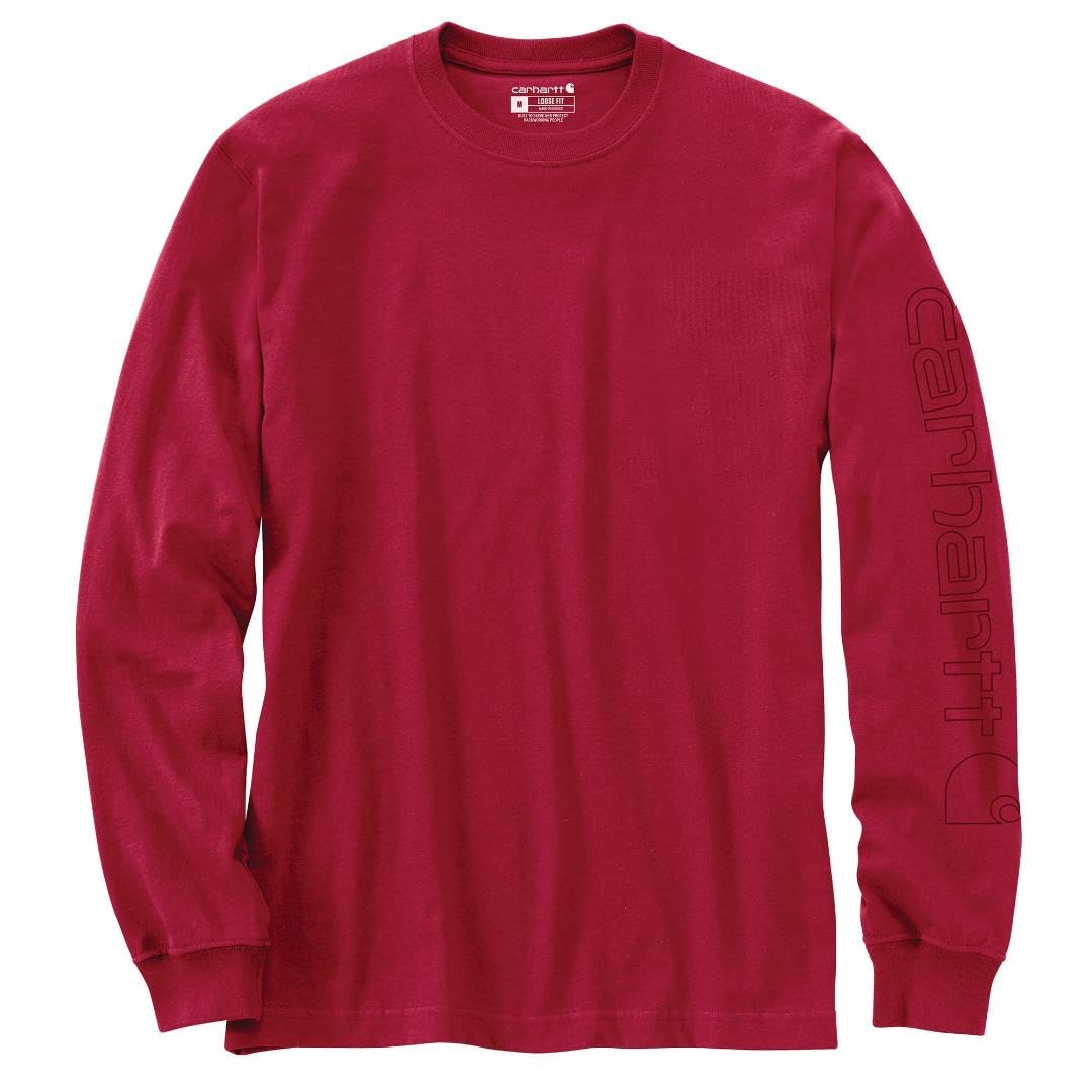 HOTCarhartt Men's Dearborn Loose Long-Sleeve Logo T-Shirt Closeout