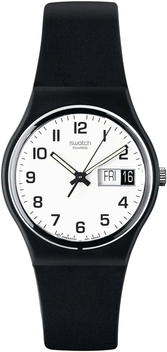 HOTSwatch Gent Standard Once Again Quartz Watch, Black