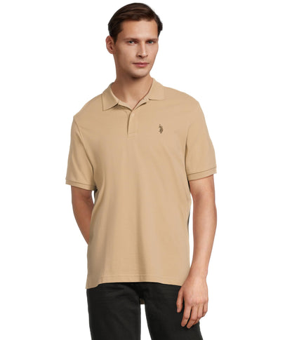 HOTU.S. Polo Assn. Men's Classic Polo Shirt, Two-Button Closure Pique Polo Shirt, Summer Fashion Golf Shirt | Two-Button Closure Pique Polo Shirt, Summer Fashion Golf Shirt